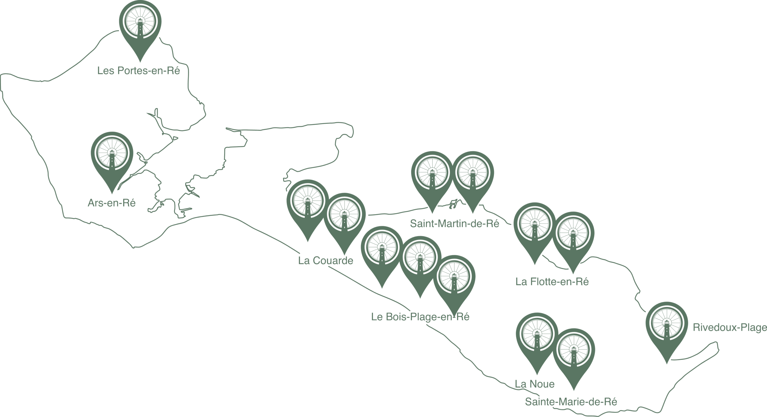 Carte point de location